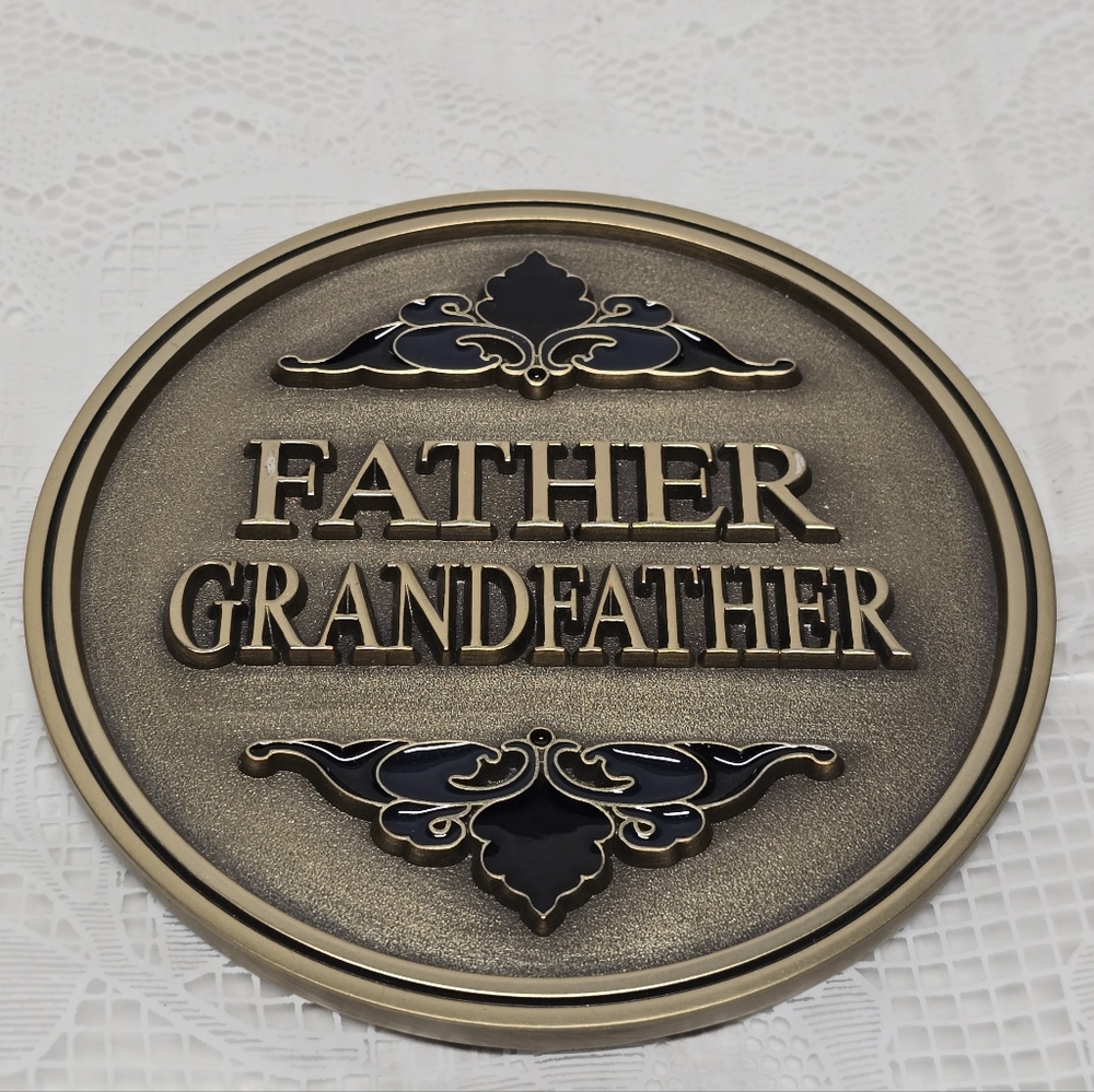 Batesville Father Grandfather Keepsake Brass Magnetic Casket Medallion